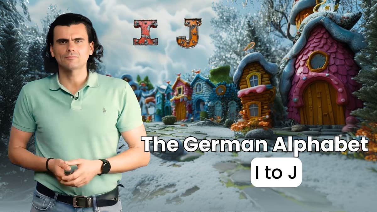 The German Alphabet - I to J | Das deutsche Alphabet – I bis J