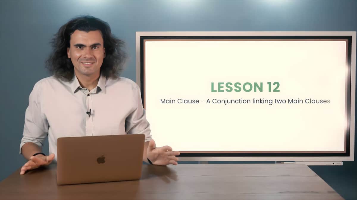 Conjunction linking two Main Clauses | Konjunktion verbindet zwei Hauptsätze