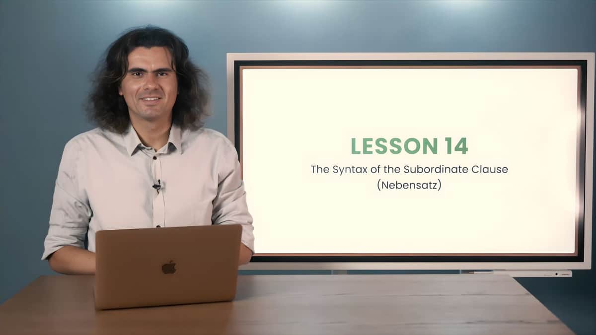 The Syntax of the Subordinate Clause (Nebensatz) | Die Syntax des Nebensatzes