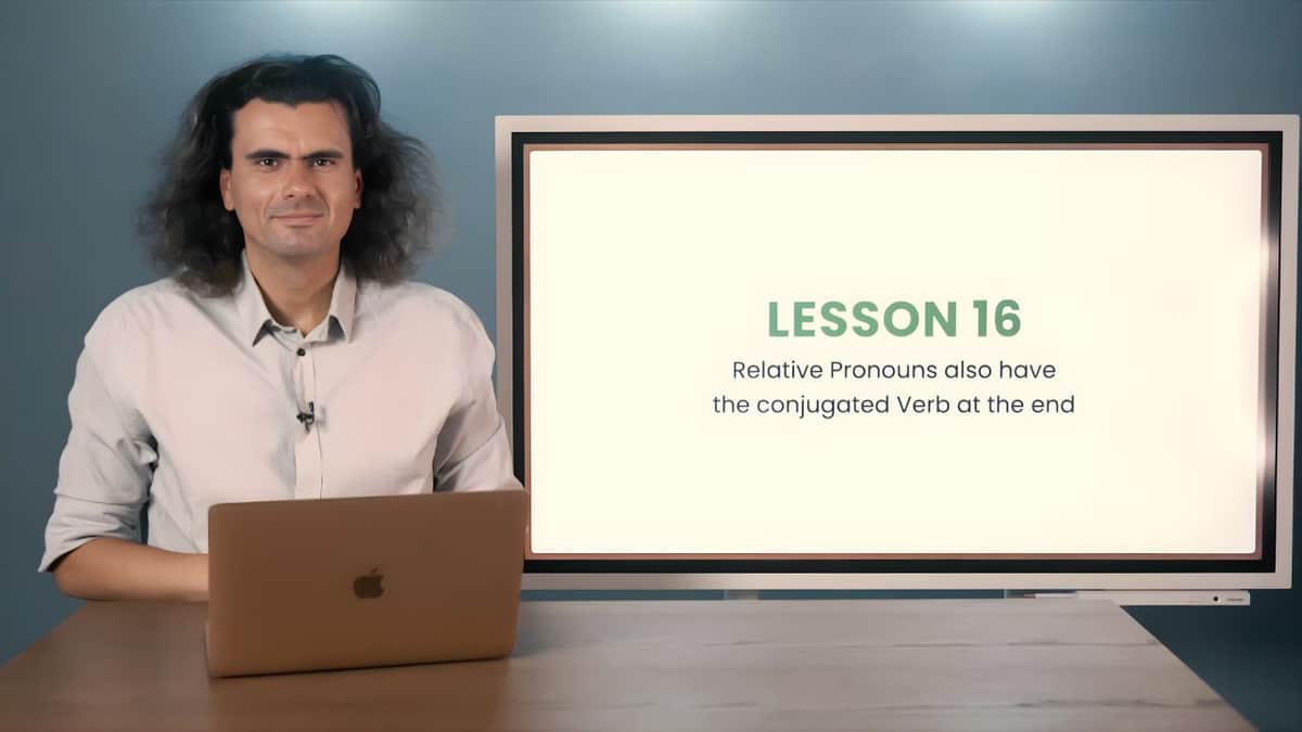 Relative Pronouns: Conjugated Verb at the end | Relativpronomen: Konjugiertes Verb am Ende