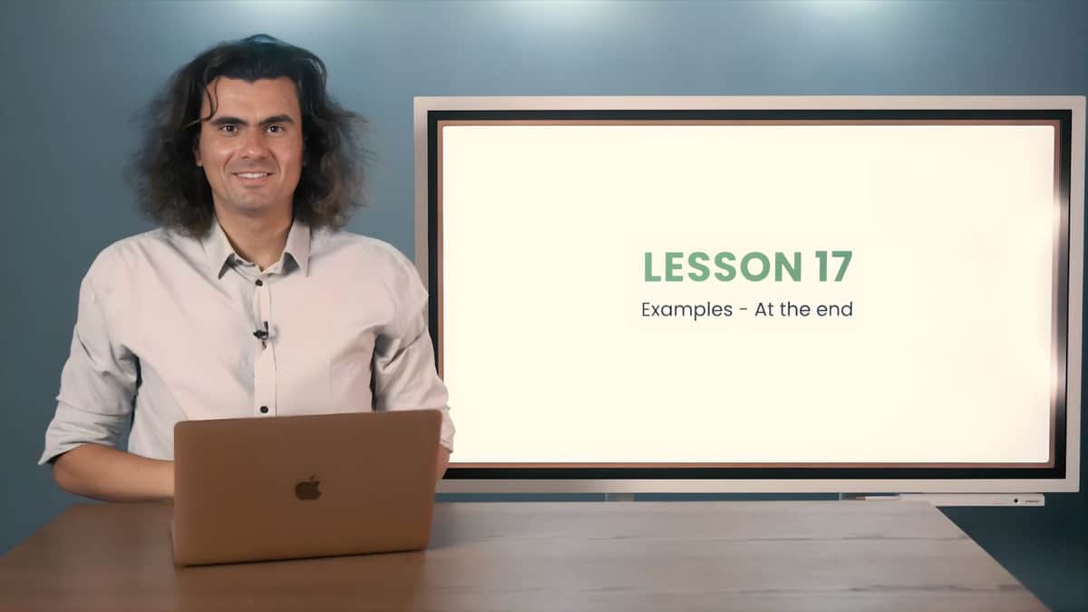 Examples - At the end | Beispiele – Am Ende