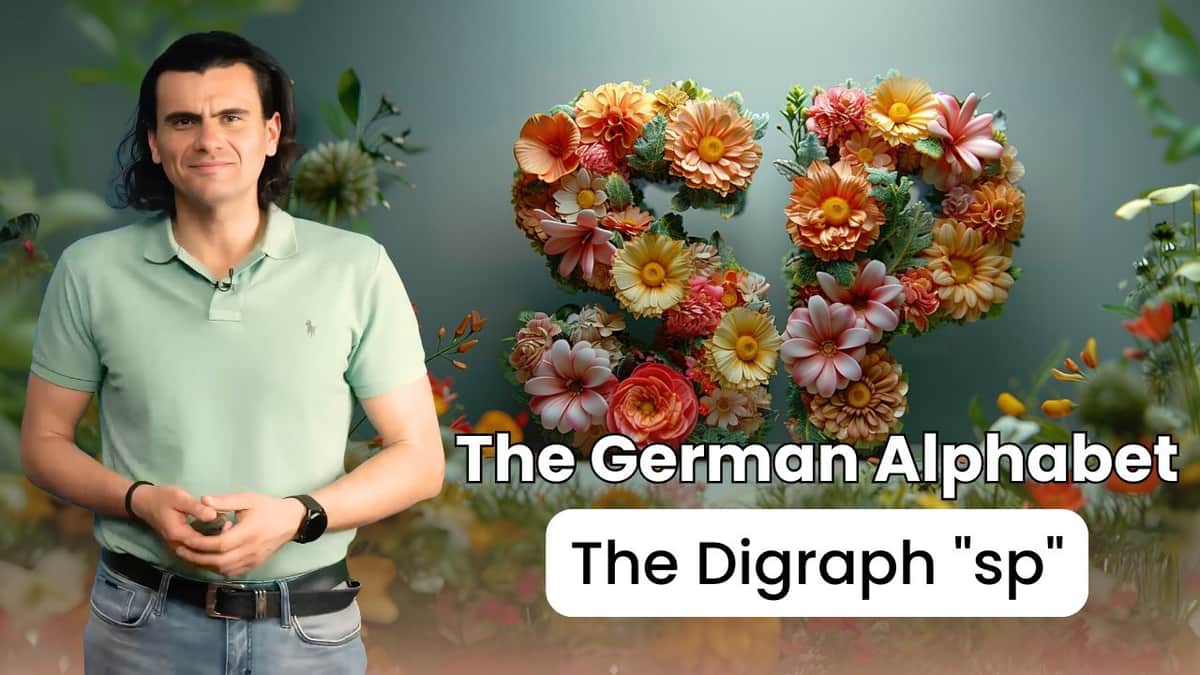 The German Alphabet - The Digraph "sp" | Das deutsche Alphabet – der Digraph "sp"