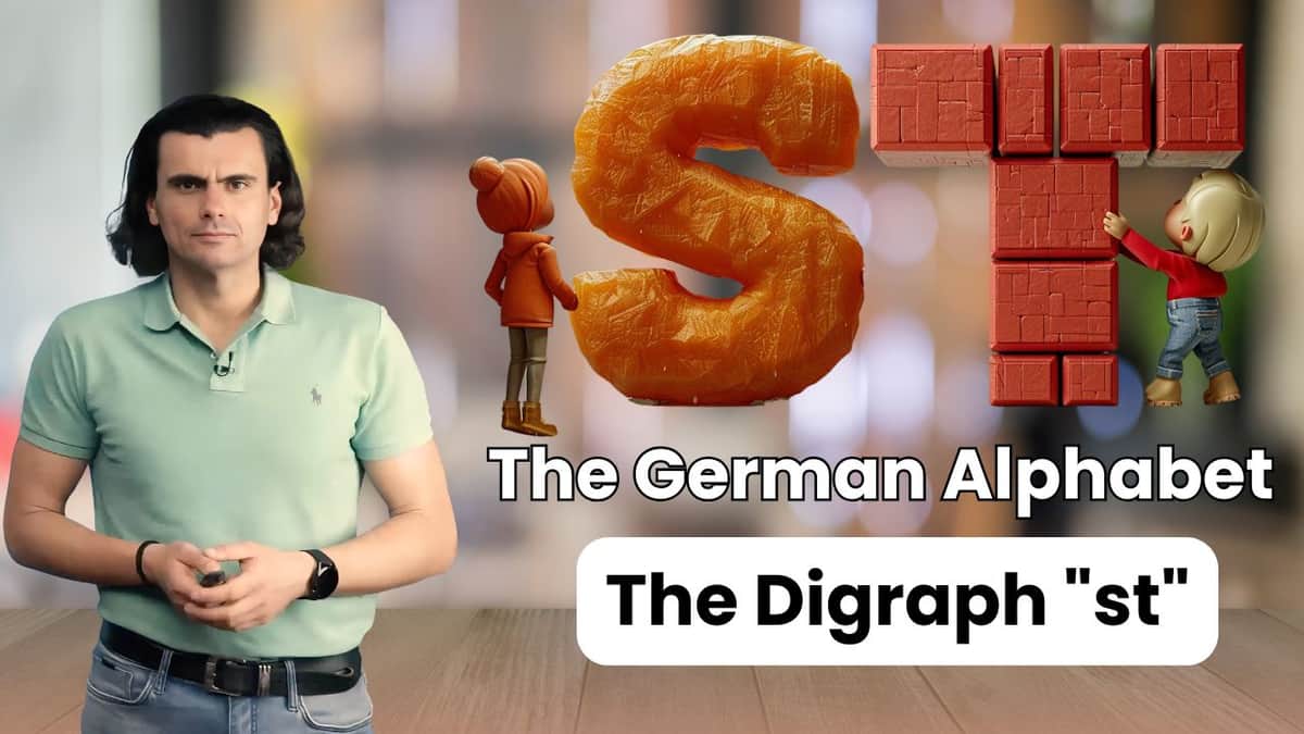 L The German Alphabet - The Digraph "st" | Das deutsche Alphabet – der Digraph "st"