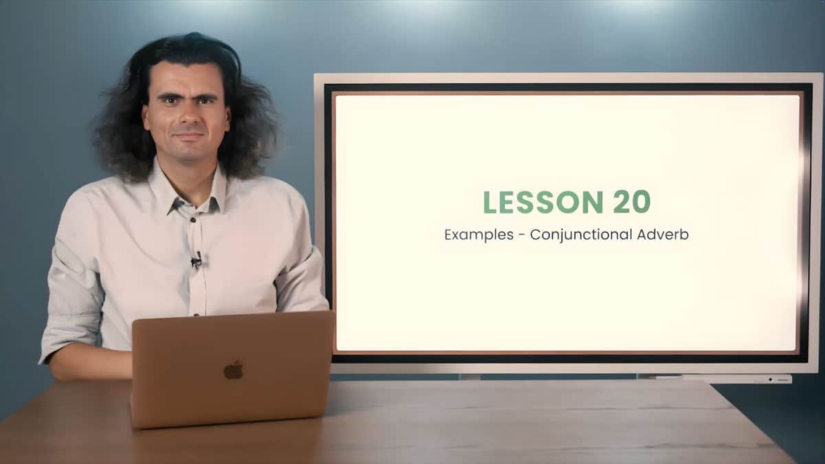 Examples - Conjunctional Adverb | Beispiele – Konjunktionaladverb
