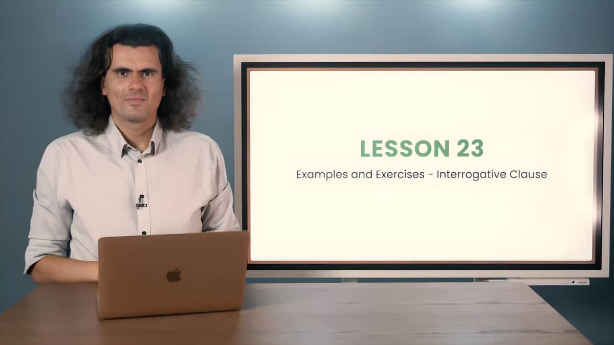 Examples and Exercises - Interrogative Clause | Beispiele und Übungen – Fragesatz