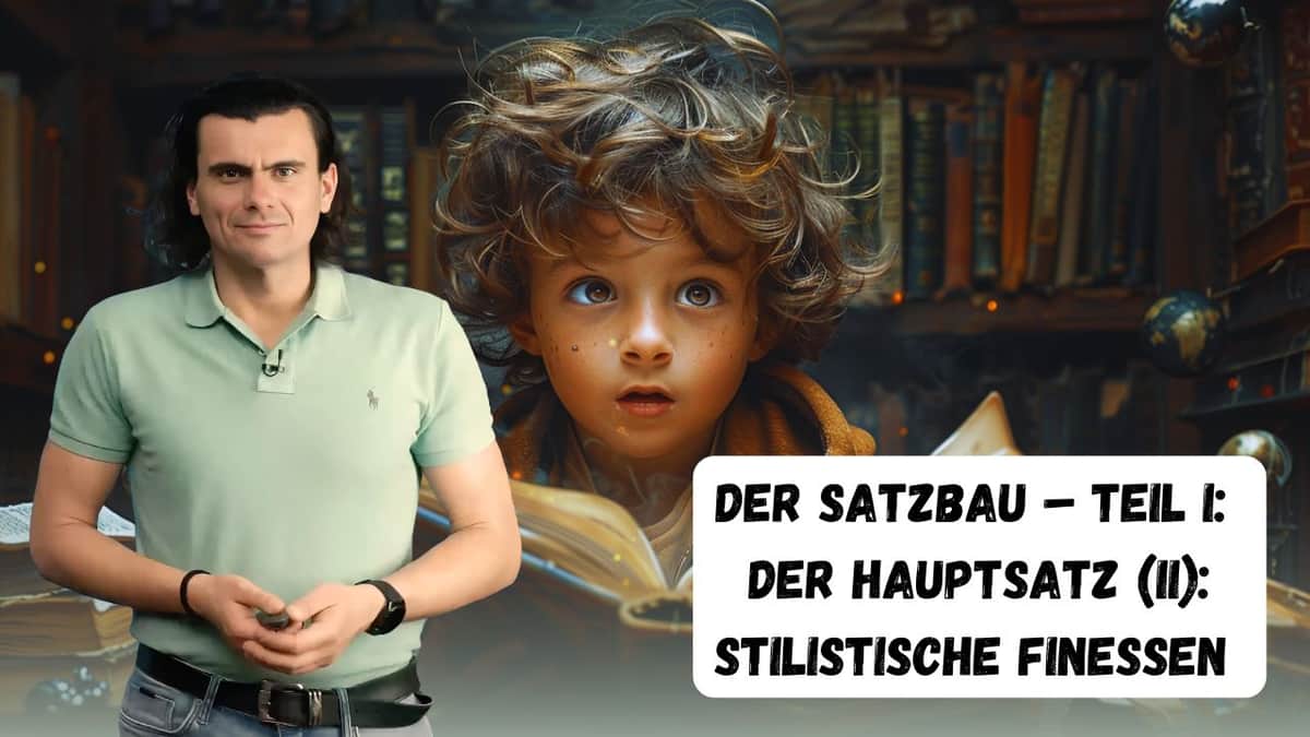 Sentence Structure Part II: The Main Clause | Satzbau Teil II Der Hauptsatz