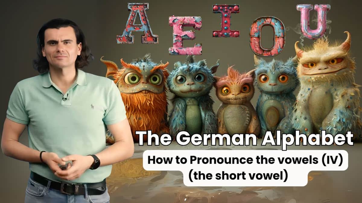 How to Pronounce the vowels IV (the short vowel)|Wie spricht man die Vokale aus IV (der kurze Vokal)